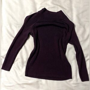 Cute purple/burgendy turtle neck sweater for fall and winter!